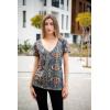 Zeagoo Sexy Tops for Women Deep V Neck Shirts Summer Low Cut Top Short Sleeve Tshirts Trendy Clothes Fashion Clothing(Mz912)