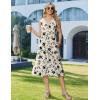 Zeagoo Summer Dress for Women 2026 Sleeveless Tank Midi Dress Vacation Beach Sundress Aline Boho Clothing(Apricot Floral)