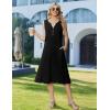 Zeagoo Summer Dress for Women 2026 Sleeveless Tank Midi Dress Vacation Beach Sundress Aline Boho Clothing(Black)