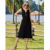 Zeagoo Summer Dress for Women 2026 Sleeveless Tank Midi Dress Vacation Beach Sundress Aline Boho Clothing(Black)