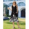 Zeagoo Summer Dress for Women 2026 Sleeveless Tank Midi Dress Vacation Beach Sundress Aline Boho Clothing(Black Floral)