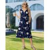 Zeagoo Summer Dress for Women 2026 Sleeveless Tank Midi Dress Vacation Beach Sundress Aline Boho Clothing(Blue Floral)