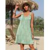 Zeagoo Summer Dresses for Women Boho Beach Dress Sleeveless Sundresses with Pockets Casual Loose Tank Tshirt Sun Dress(Green Floral Print)