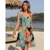 Zeagoo Summer Dresses for Women Boho Beach Dress Sleeveless Sundresses with Pockets Casual Loose Tank Tshirt Sun Dress(Leaf Print)