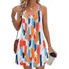 Zeagoo Summer Dresses for Women Boho Beach Dress Sleeveless Sundresses with Pockets Casual Loose Tank Tshirt Sun Dress(Multicolor Printed)