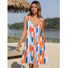 Zeagoo Summer Dresses for Women Boho Beach Dress Sleeveless Sundresses with Pockets Casual Loose Tank Tshirt Sun Dress(Multicolor Printed)
