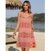 Zeagoo Summer Dresses for Women Boho Beach Dress Sleeveless Sundresses with Pockets Casual Loose Tank Tshirt Sun Dress(Pink Printed)