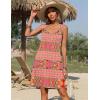 Zeagoo Summer Dresses for Women Boho Beach Dress Sleeveless Sundresses with Pockets Casual Loose Tank Tshirt Sun Dress(Pink Printed)