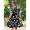 Zeagoo Summer Tiered Mini Dress with Pockets Ruffle Sleeve V-Neck Casual Dress A Line Boho Flowy Sundress 2025 Vacation(Hp30)
