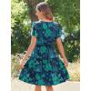 Zeagoo Summer Tiered Mini Dress with Pockets Ruffle Sleeve V-Neck Casual Dress A Line Boho Flowy Sundress 2025 Vacation(Sf114)