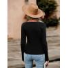 Zeagoo Sweaters for Women 2026 Knit Trendy Long Sleeve Lightweight Slim Fit Pullover Cutout Tops S-XXL(Black)