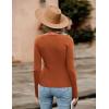 Zeagoo Sweaters for Women 2026 Knit Trendy Long Sleeve Lightweight Slim Fit Pullover Cutout Tops S-XXL(Caramel)