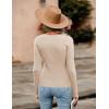 Zeagoo Sweaters for Women 2026 Knit Trendy Long Sleeve Lightweight Slim Fit Pullover Cutout Tops S-XXL(Coffee Light)