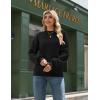 Zeagoo Sweaters for Women Fall Fashion 2025 Trendy Long Sleeve Turtleneck Pullover Lantern Knit Sweater Tops(Black)