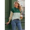 Zeagoo Sweaters for Women Fall Fashion 2025 Trendy Long Sleeve Turtleneck Pullover Lantern Knit Sweater Tops(Blue Green)