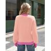 Zeagoo Sweaters for Women Fall Fashion 2025 Trendy Long Sleeve Turtleneck Pullover Lantern Knit Sweater Tops(Pink)