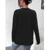 Zeagoo Sweaters for Women Fall Outfits Trendy 2025 Long Sleeve Shirts Bussiness Casual Knit Pullover Sweater Tops(B-solid Black Long Sleeve)