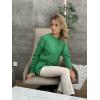 Zeagoo Sweaters for Women Fall Outfits Trendy 2025 Long Sleeve Shirts Bussiness Casual Knit Pullover Sweater Tops(B-solid Green Long Sleeve)