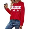 Zeagoo Sweaters for Women Fall Outfits Trendy 2025 Long Sleeve Shirts Bussiness Casual Knit Pullover Sweater Tops(Christmas Red)