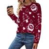 Zeagoo Sweaters for Women Fall Outfits Trendy 2025 Long Sleeve Shirts Bussiness Casual Knit Pullover Sweater Tops(Christmas Wine)