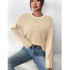 Zeagoo Sweaters for Women Fall Outfits Trendy 2025 Long Sleeve Shirts Bussiness Casual Knit Pullover Sweater Tops(Color Block 1 Long Sleeve)