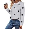 Zeagoo Sweaters for Women Fall Outfits Trendy 2025 Long Sleeve Shirts Bussiness Casual Knit Pullover Sweater Tops(Floral Black)