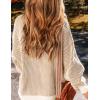 Zeagoo Women 2026 Fall Lightweight Oversized Sweater Crew Neck Long Sleeve Color Block Pullover Rib Knit Blouse Tops XS-2XL(Khaki)