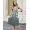 Zeagoo Women Summer Casual Dresses 2026 Sleeveless Midi Pleated Tank Sundress with Pockets V Neck A Line Swing Tshirt Dress(Watercolor Gray)