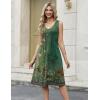Zeagoo Women Summer Casual Dresses 2026 Sleeveless Midi Pleated Tank Sundress with Pockets V Neck A Line Swing Tshirt Dress(Yellow-green)