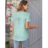 Zeagoo Women Tunic Tops Dressy Casual Summer Short Sleeve Shirts Floral Loose Fit Pleated Boho Top S-XXL(An202)