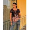 Zeagoo Women Tunic Tops Dressy Casual Summer Short Sleeve Shirts Floral Loose Fit Pleated Boho Top S-XXL(Sf31)