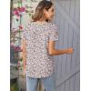 Zeagoo Women Tunic Tops Dressy Casual Summer Short Sleeve Shirts Floral Loose Fit Pleated Boho Top S-XXL(Xh388)