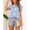 Zeagoo Women’s Cap Sleeve Sweater Vest Crew Neck Sleeveless Casual Knit Tops 2024 Summer Clothes S-XXL(Blue Daisy)