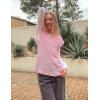 Zeagoo Women’s Cap Sleeve Sweater Vest Crew Neck Sleeveless Casual Knit Tops 2024 Summer Clothes S-XXL(Pink)