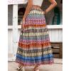 Zeagoo Womens Casual Maxi Skirts for Women 2026 High Waist Boho Skirts Floral Printed Long Flowy Skirt with Pockets(Boho-printed-03)