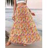 Zeagoo Womens Casual Maxi Skirts for Women 2026 High Waist Boho Skirts Floral Printed Long Flowy Skirt with Pockets(Floral-printed-01)