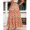 Zeagoo Womens Casual Maxi Skirts for Women 2026 High Waist Boho Skirts Floral Printed Long Flowy Skirt with Pockets(Floral-printed-01)