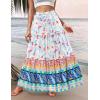 Zeagoo Womens Casual Maxi Skirts for Women 2026 High Waist Boho Skirts Floral Printed Long Flowy Skirt with Pockets(Floral-printed-03)