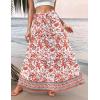 Zeagoo Womens Casual Maxi Skirts for Women 2026 High Waist Boho Skirts Floral Printed Long Flowy Skirt with Pockets(Floral-printed-04)