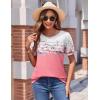 Zeagoo Womens Short Sleeve Tops Floral Boho Shirts Pleated Crewneck Summer Outfit Puff Sleeve Blouses Casual Tunic(Pink Flower)
