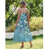 Zeagoo Women’s Summer Casual Boho Sundress Spaghetti Strap Square Neck Flowy Midi Dresses A Line Beach Dress with Pockets(02-zw89)