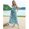 Zeagoo Women’s Summer Casual Boho Sundress Spaghetti Strap Square Neck Flowy Midi Dresses A Line Beach Dress with Pockets(02-zw89)