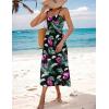 Zeagoo Women’s Summer Casual Boho Sundress Spaghetti Strap Square Neck Flowy Midi Dresses A Line Beach Dress with Pockets(A04-hp30)