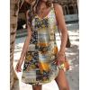 Zeagoo Womens Summer Dress 2026 Loose V Neck Sleeveless Sundresses Swimsuit Coverup with Pockets Floral Tank Dresses(Bohemian-printed)