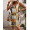 Zeagoo Womens Summer Dress 2026 Loose V Neck Sleeveless Sundresses Swimsuit Coverup with Pockets Floral Tank Dresses(Bohemian-printed)