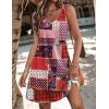 Zeagoo Womens Summer Dress 2026 Loose V Neck Sleeveless Sundresses Swimsuit Coverup with Pockets Floral Tank Dresses(Bohemian-printed-2)