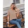 Zeagoo Womens Summer Tops V Neck Short Sleeve Shirts Dressy Casual Blouse Spring Vacation Tshirts Clothes(Khaki)