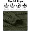Zeagoo Womens Sweaters Cute Long Sleeve Off The Shoulder Pullover Tops Hollow Out Crochet Dressy Casual Outfits(A-army Green)
