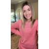 Zeagoo Womens Sweaters Cute Long Sleeve Off The Shoulder Pullover Tops Hollow Out Crochet Dressy Casual Outfits(A-light Pink)