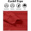 Zeagoo Womens Sweaters Cute Long Sleeve Off The Shoulder Pullover Tops Hollow Out Crochet Dressy Casual Outfits(A-red)